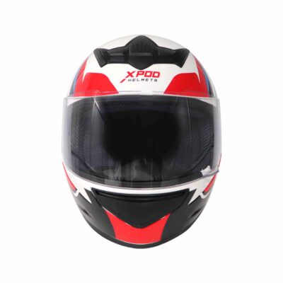 TVS Racing XPOD Speedy White Red Helmet